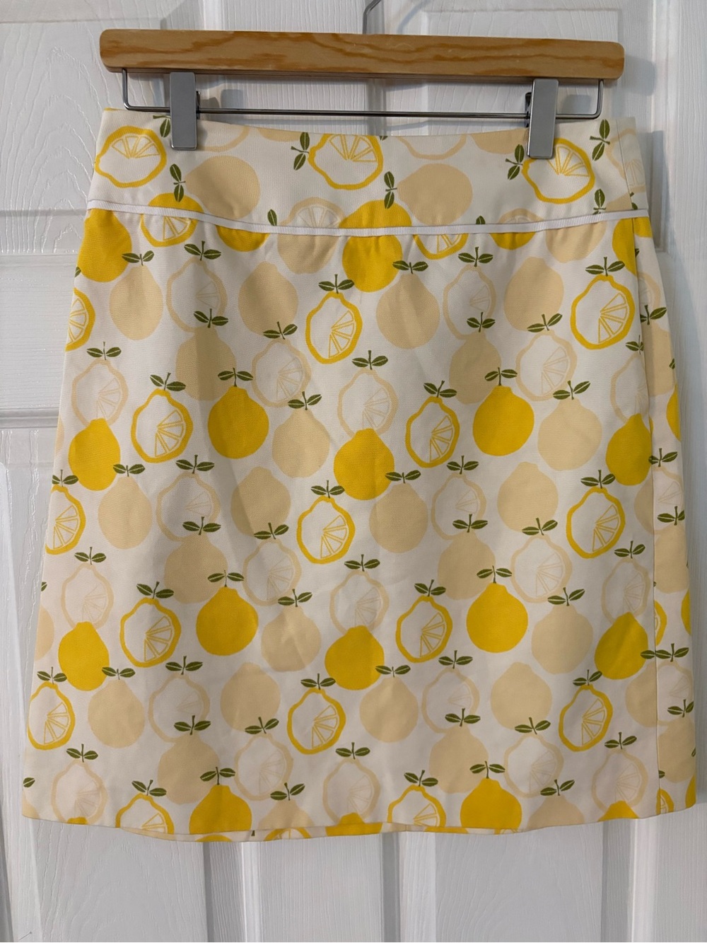 Brooks Brothers Lemon Print Cotton Skirt Size 6